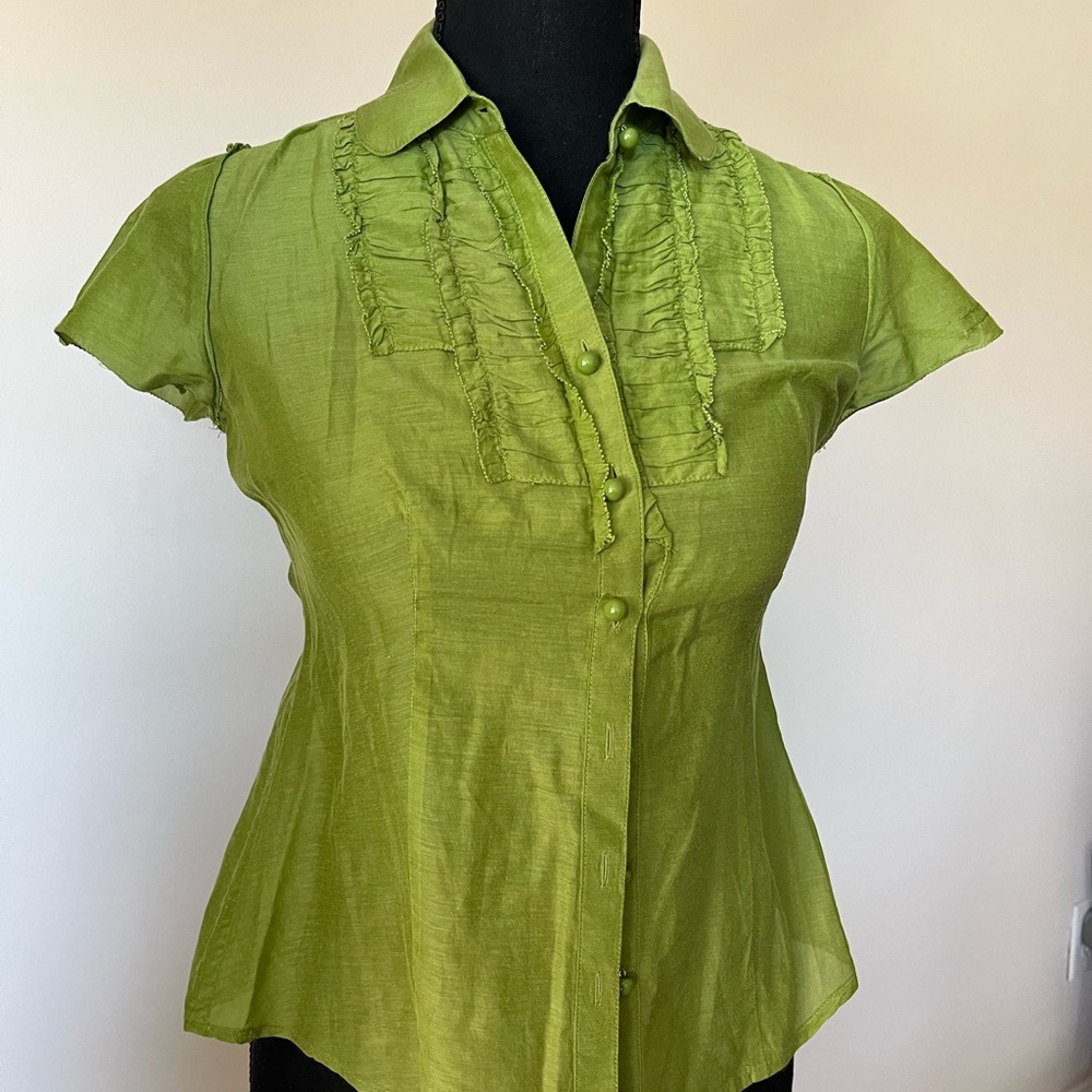 Cotton and silk blouse
